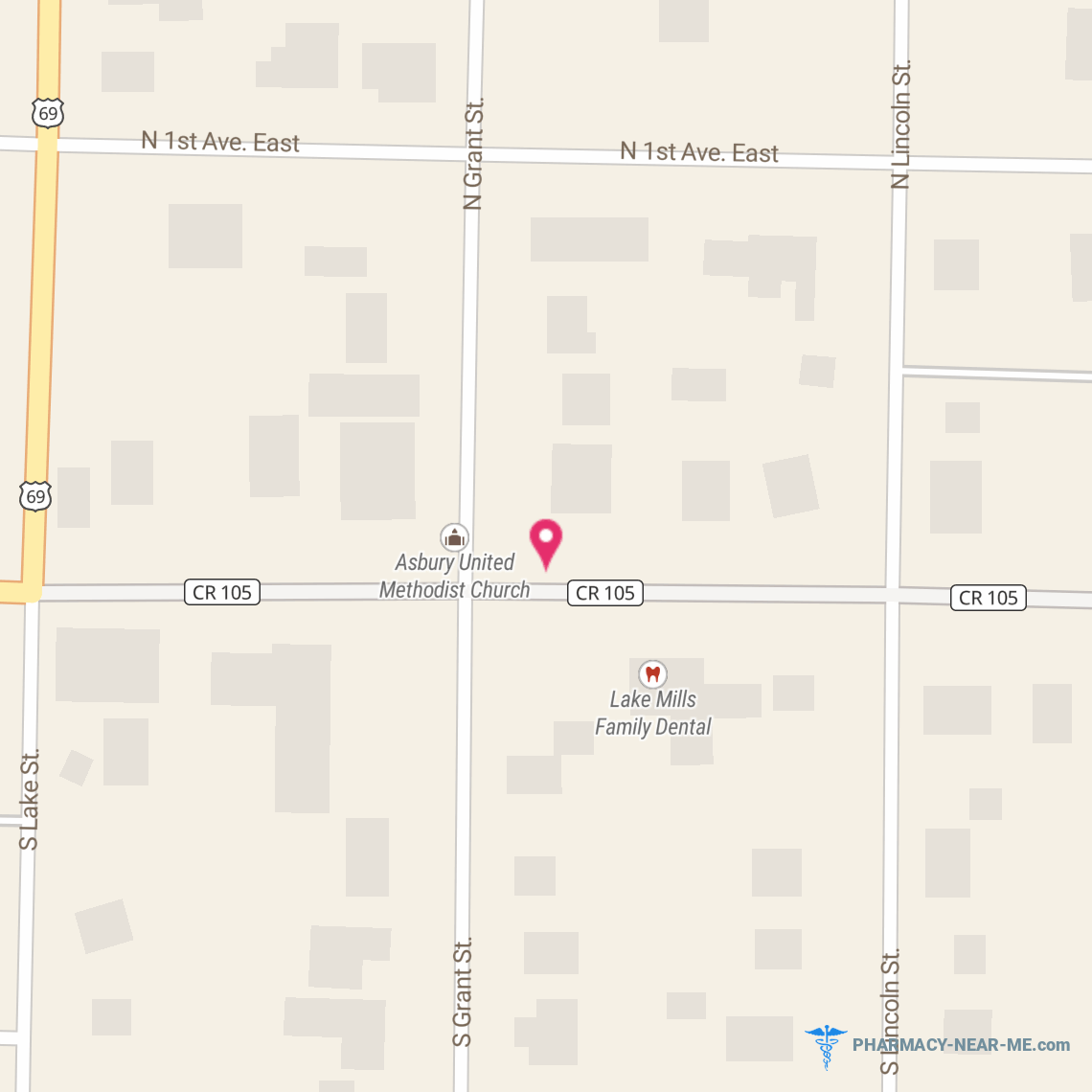 REDINGER PHARMACY - Pharmacy Hours, Phone, Reviews & Information: 219 West Main Street, Lake Mills, Iowa 50450, United States