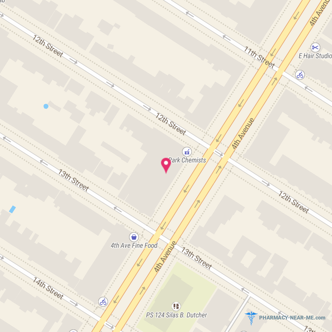 PARK CHEMISTS 4 AV LLC - Pharmacy Hours, Phone, Reviews & Information: 500 4th Avenue, Brooklyn, New York 11215, United States