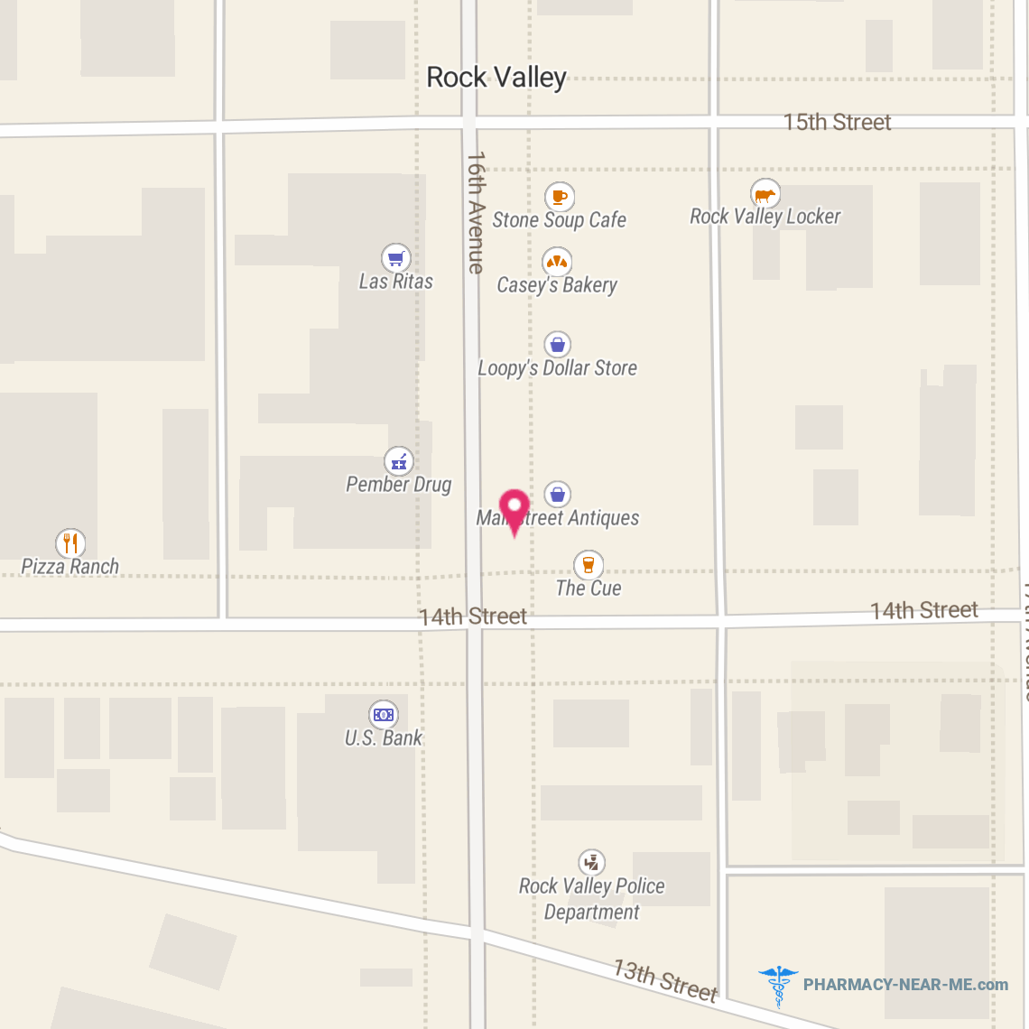 VALLEY PHARMACY - Pharmacy Hours, Phone, Reviews & Information: 1418 Main St, Rock Valley, Iowa 51247, United States