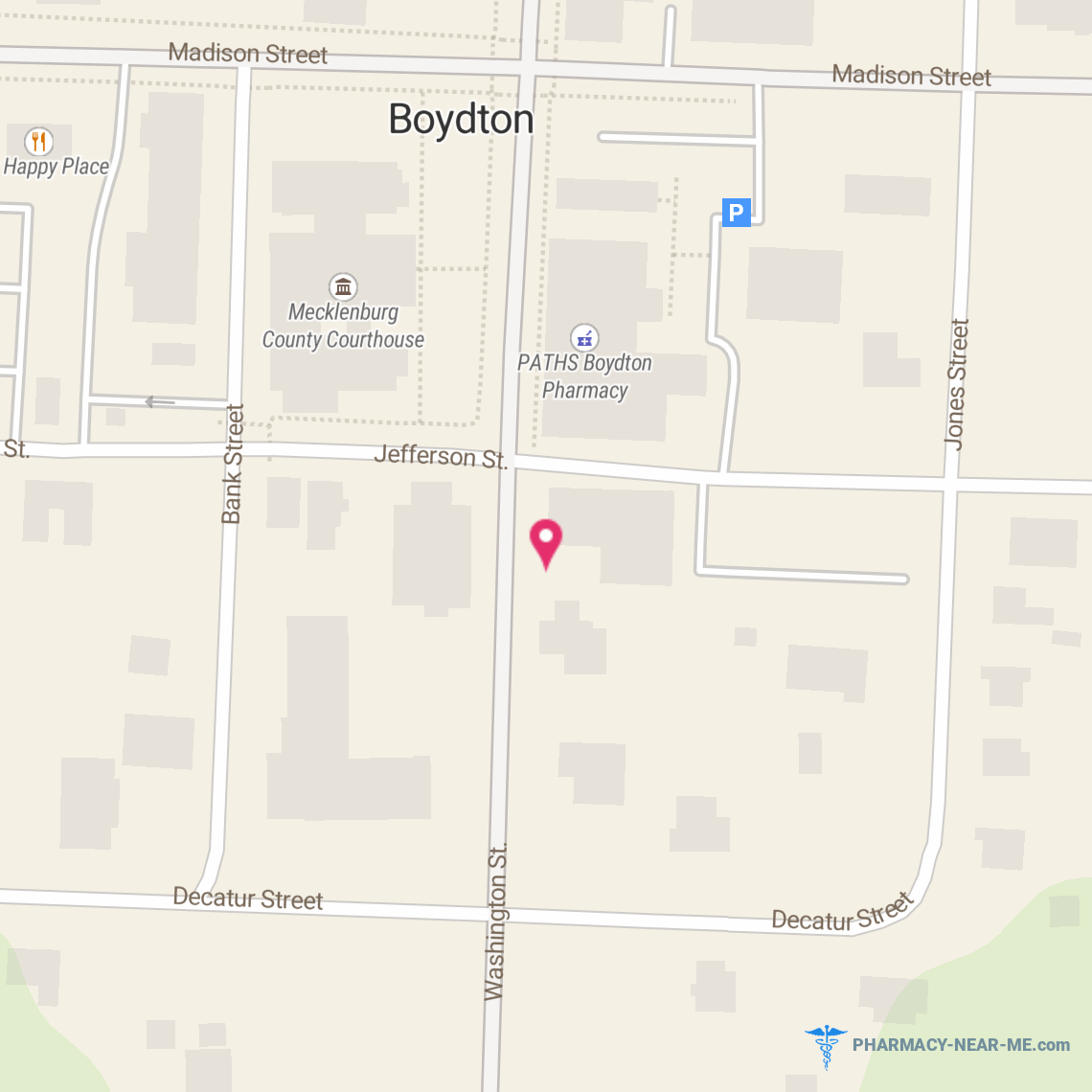 PATHS BOYDTON PHAMACY - Pharmacy Hours, Phone, Reviews & Information: 380 Washington St, Boydton, VA 23917