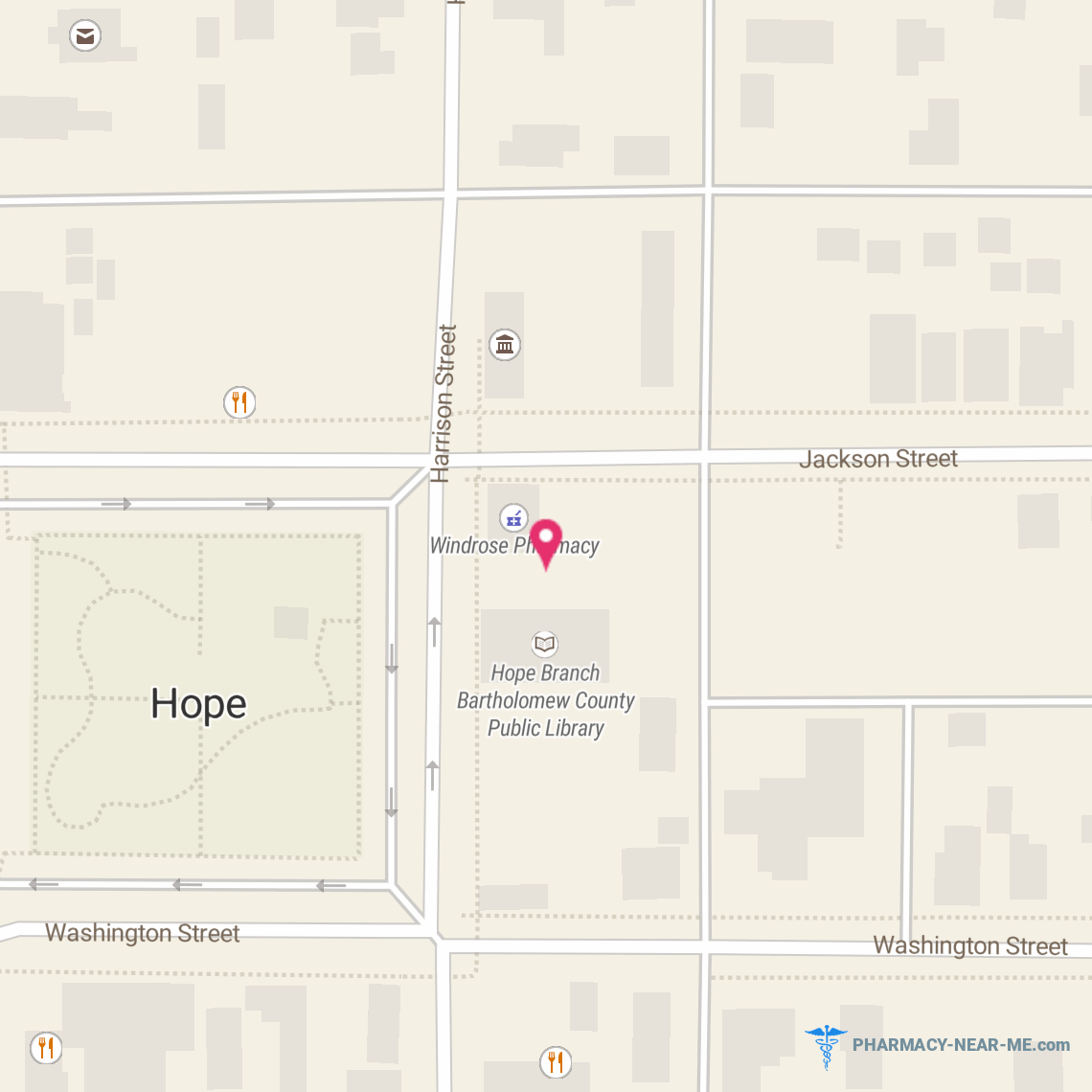 HOPE WELLNESS PHARMACY - Pharmacy Hours, Phone, Reviews & Information: 645 Harrison Street, Hope, Indiana 47246, United States