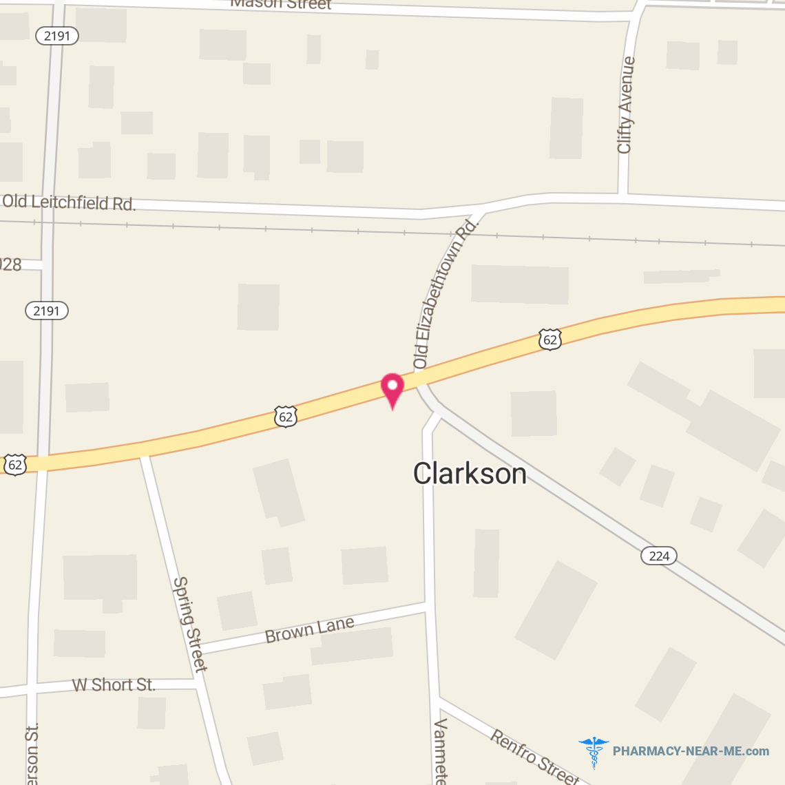 CLARKSON DRUG STORE - Pharmacy Hours, Phone, Reviews & Information: 201 Millerstown St, Clarkson, Kentucky 42726, United States