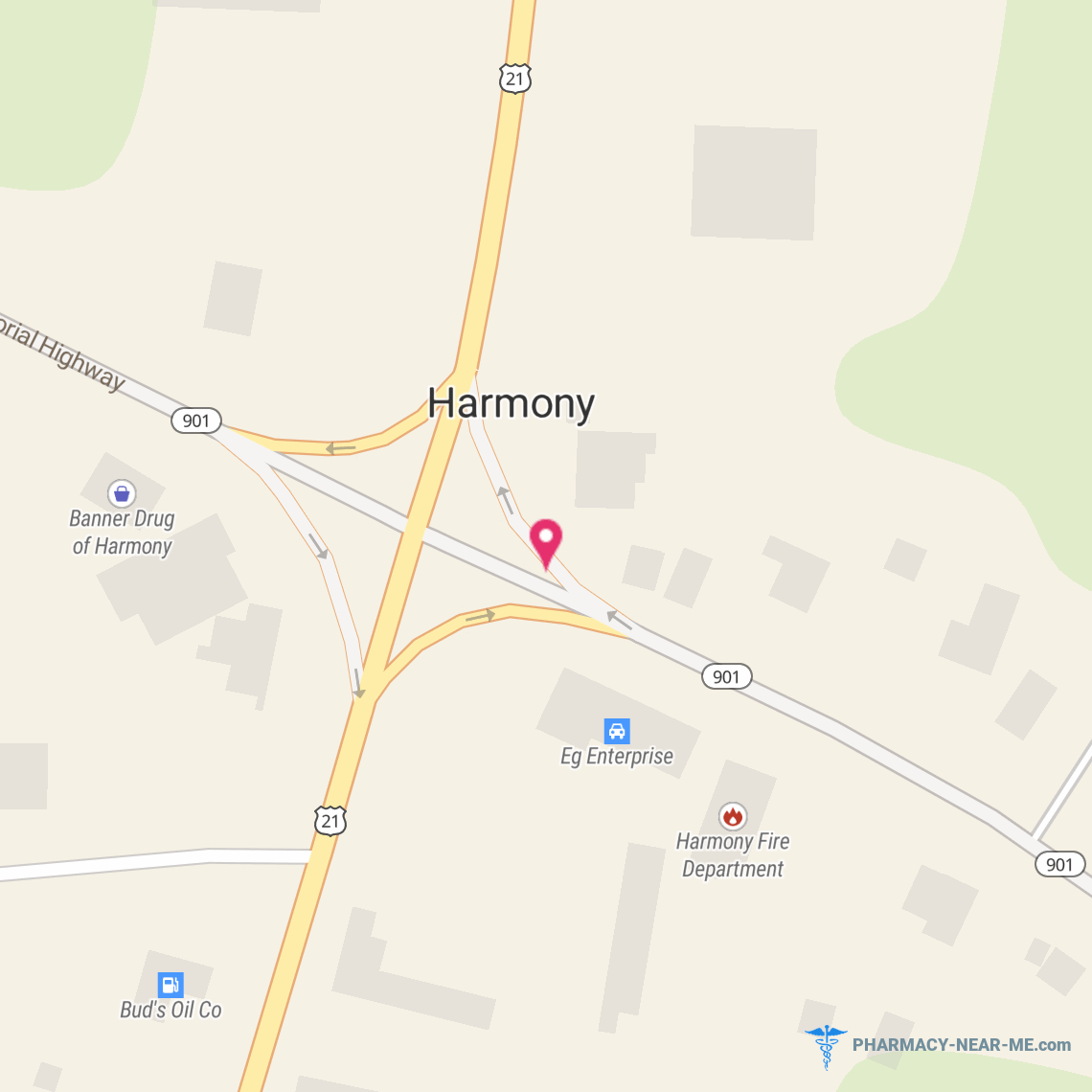 HARMONY DRUG INC - Pharmacy Hours, Phone, Reviews & Information: 111 West Memorial Highway, Harmony, North Carolina 28634, United States