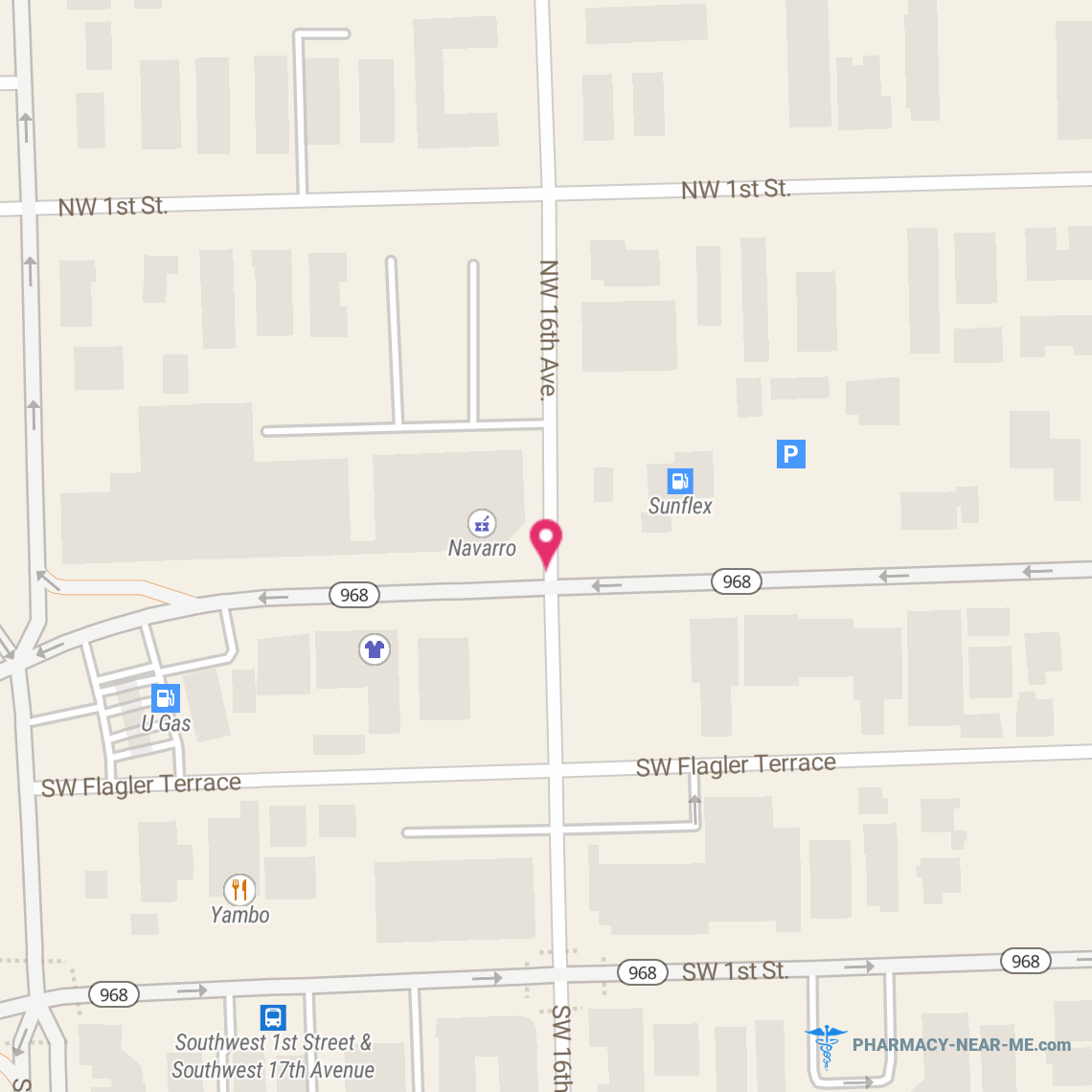 NAVARRO DISCOUNT PHARMACY #10717 - Pharmacy Hours, Phone, Reviews & Information: 1601 West Flagler Street, Miami, Florida 33135, United States