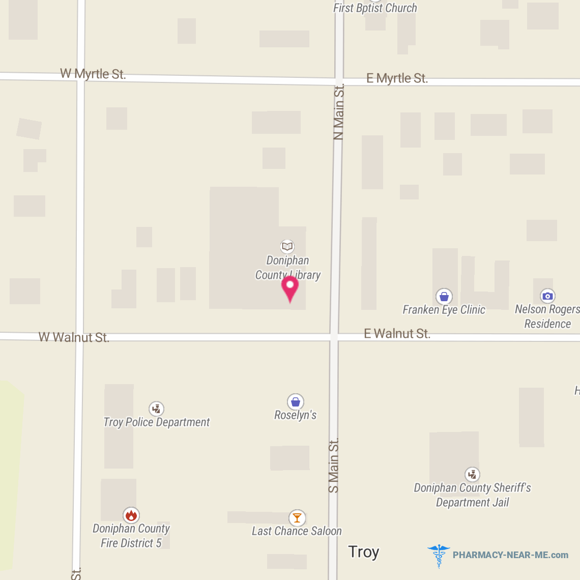 D.C. DRUG LTC - Pharmacy Hours, Phone, Reviews & Information: 101 North Main Street, Troy, Kansas 66087, United States