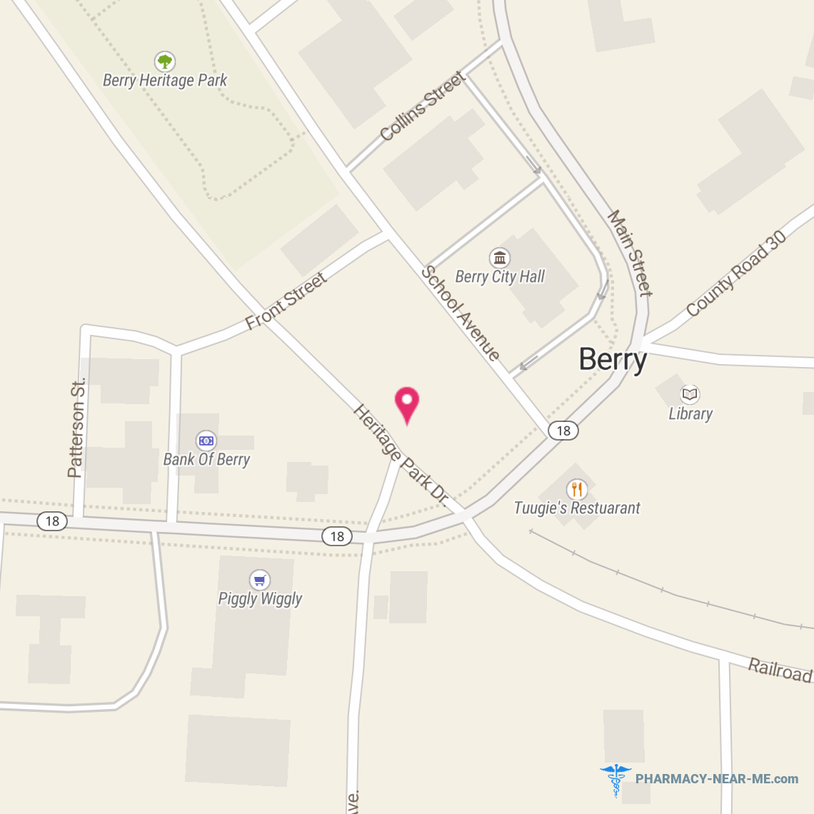 BERRY PHARMACY - Pharmacy Hours, Phone, Reviews & Information: 31 Depot Street, Berry, Alabama 35546, United States