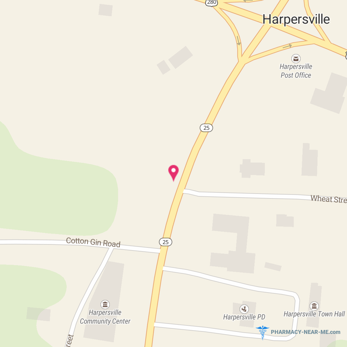HARPERSVILLE PHARMACY - Pharmacy Hours, Phone, Reviews & Information: 39321 Alabama Highway 25, Harpersville, Alabama 35078, United States