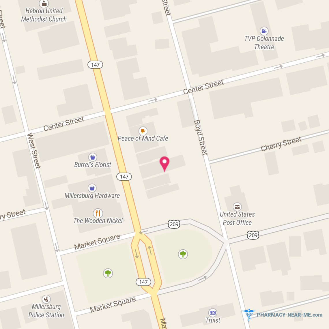 MILLERSBURG PHARMACY, INC. - Pharmacy Hours, Phone, Reviews & Information: 242 Market Street, Millersburg, Pennsylvania 17061, United States