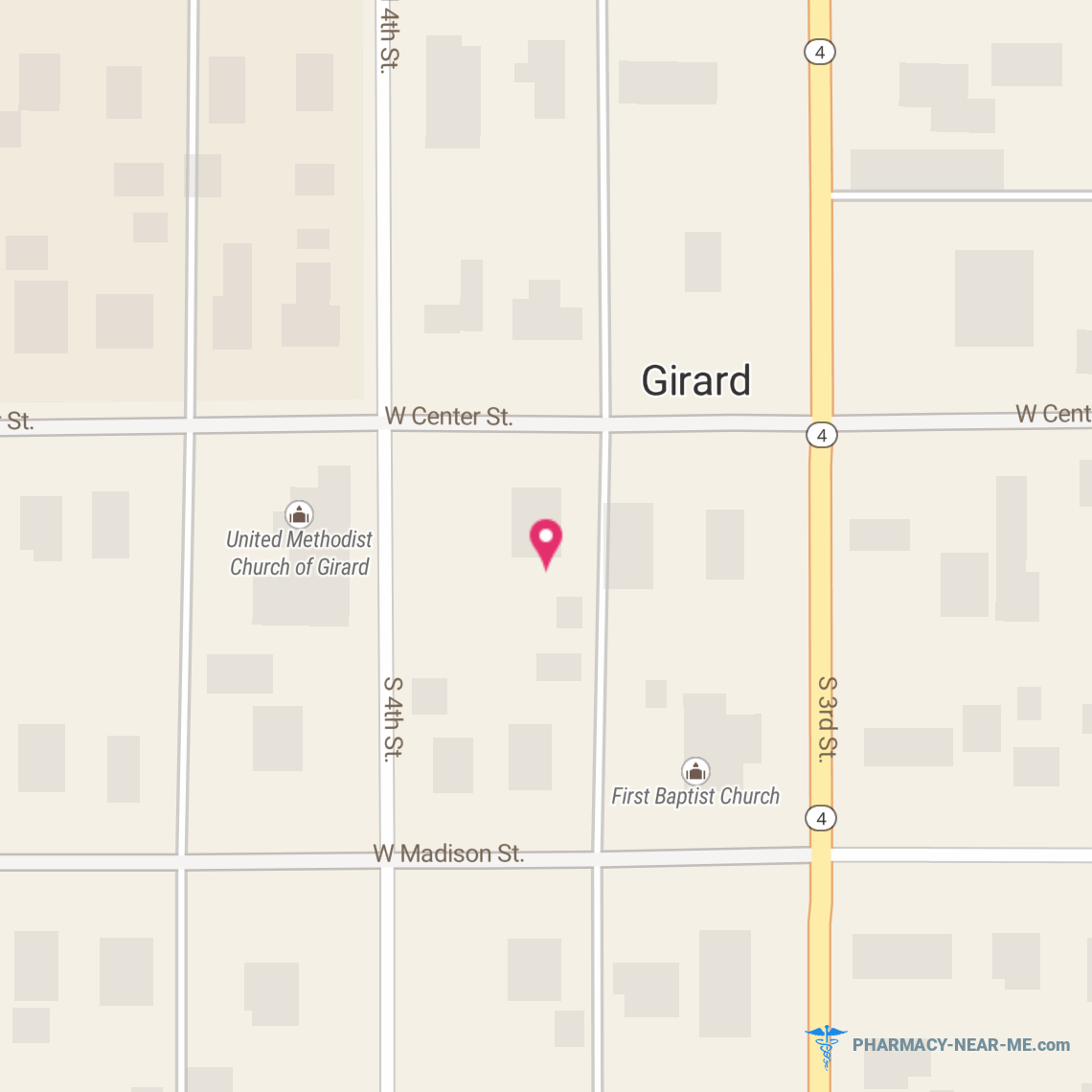 PHARMACY PLUS, INC. - Pharmacy Hours, Phone, Reviews & Information: 315 West Center Street, Girard, Illinois 62640, United States