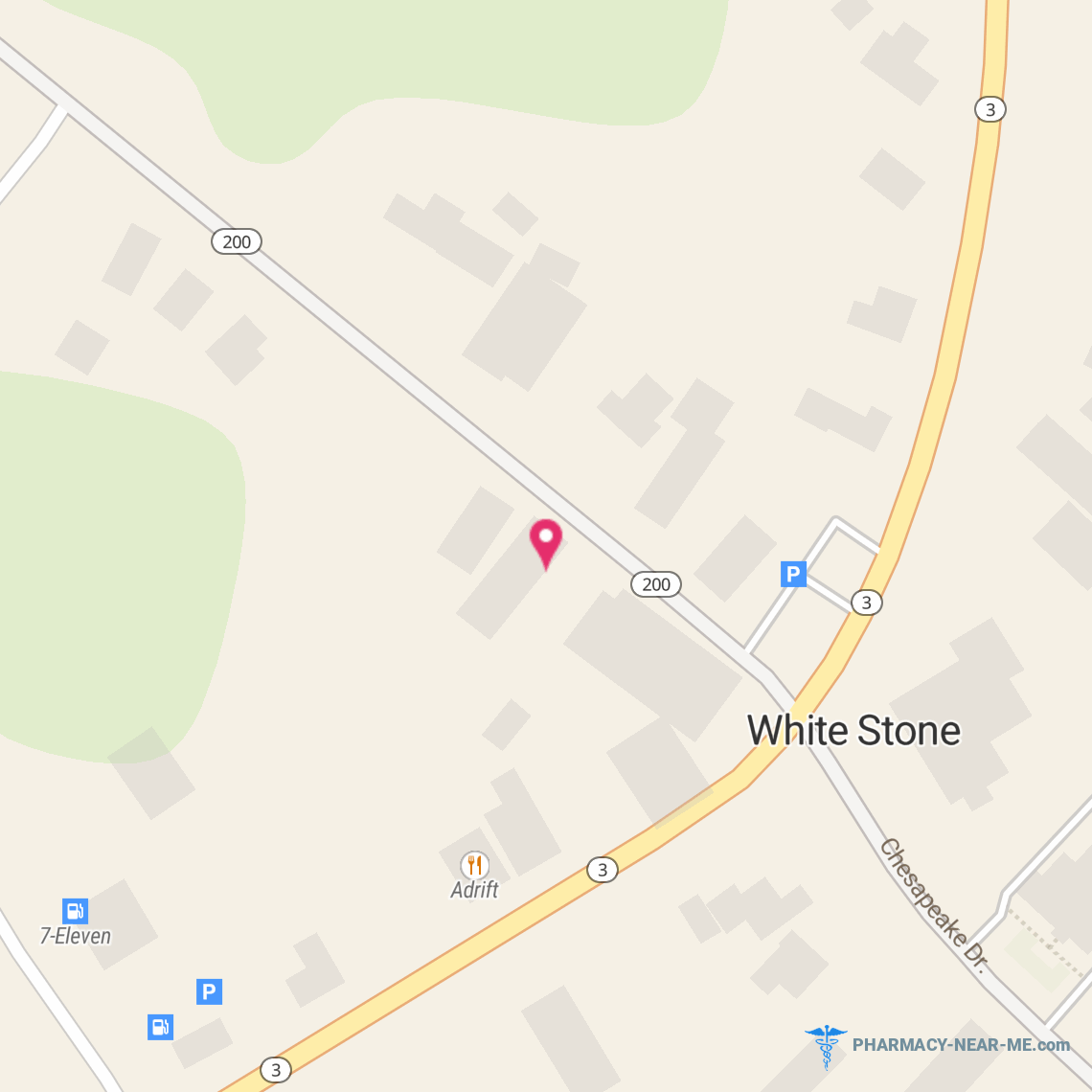 WHITE STONE PHARMACY, INC. - Pharmacy Hours, Phone, Reviews & Information: 416 Chesapeake Drive, White Stone, Virginia 22578, United States