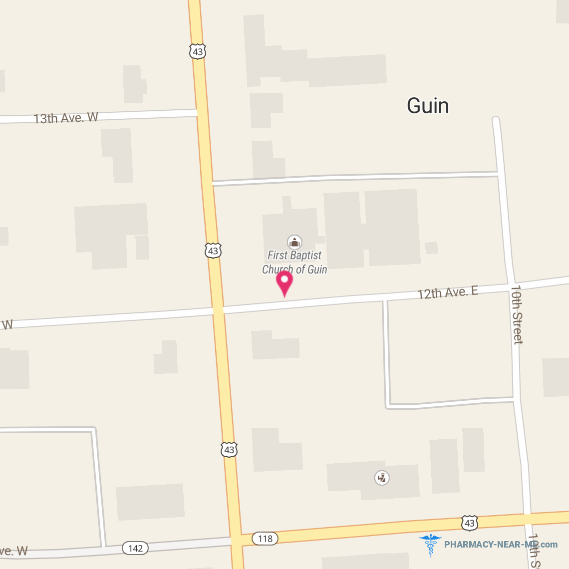 MCGUIRE DRUG COMPANY - Pharmacy Hours, Phone, Reviews & Information: 141 12th Avenue West, Guin, Alabama 35563, United States