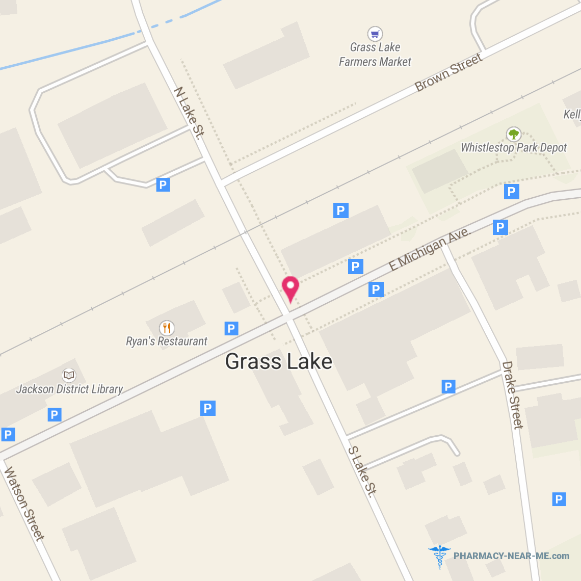 GRASS LAKE COMMUNITY PHARMACY - Pharmacy Hours, Phone, Reviews & Information: 110 East Michigan Avenue, Grass Lake, Michigan 49240, United States