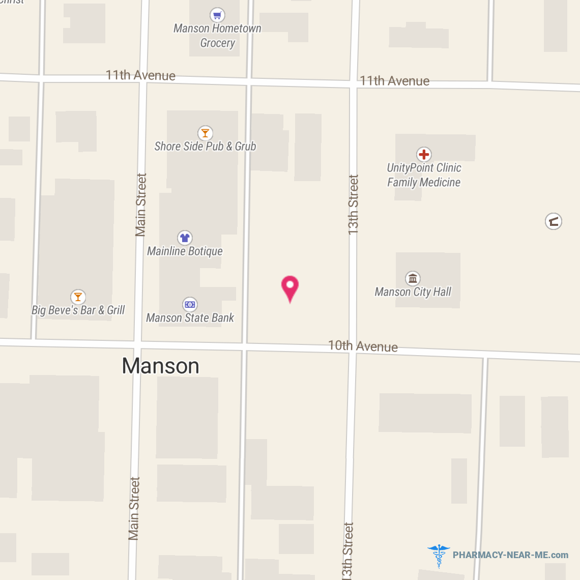 HY-VEE PHARMACY (3191) - Pharmacy Hours, Phone, Reviews & Information: 1224 10th Avenue, Manson, Iowa 50563, United States