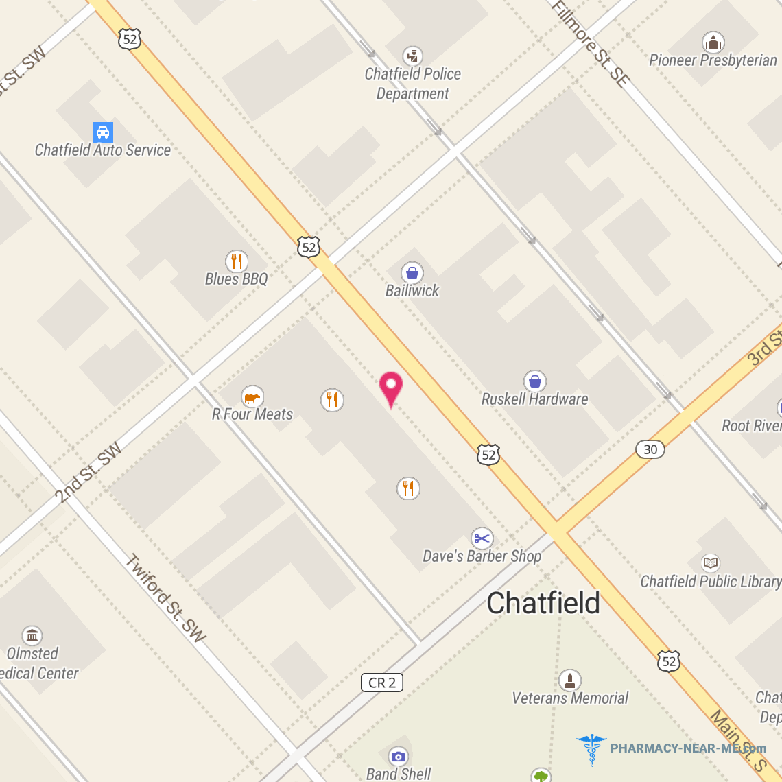 WEBER & JUDD - CHATFIELD - Pharmacy Hours, Phone, Reviews & Information: 237 Main Street North, Chatfield, Minnesota 55923, United States
