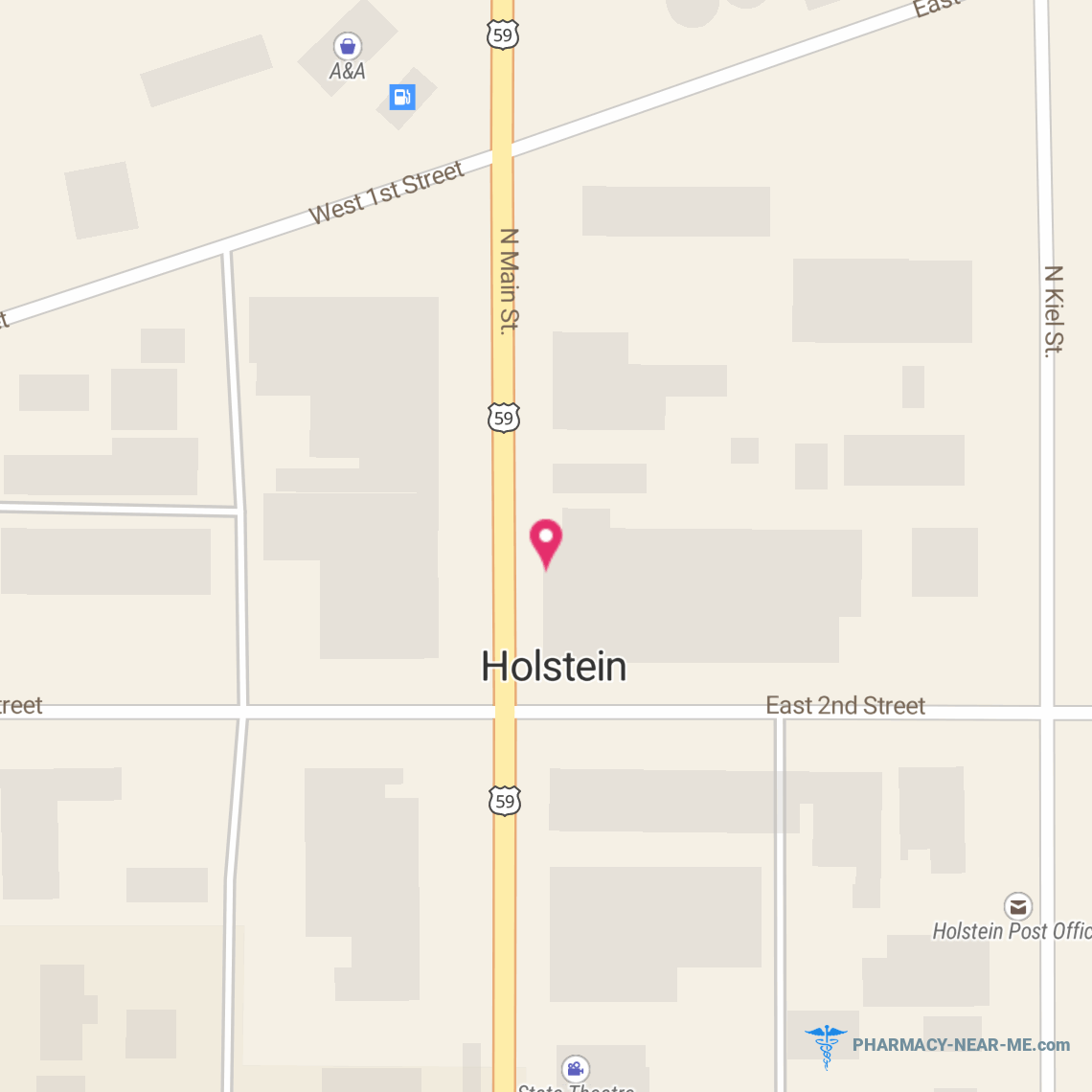 HOLSTEIN COMMUNITY PHARMACY - Pharmacy Hours, Phone, Reviews & Information: 108 North Main Street, Holstein, Iowa 51025, United States