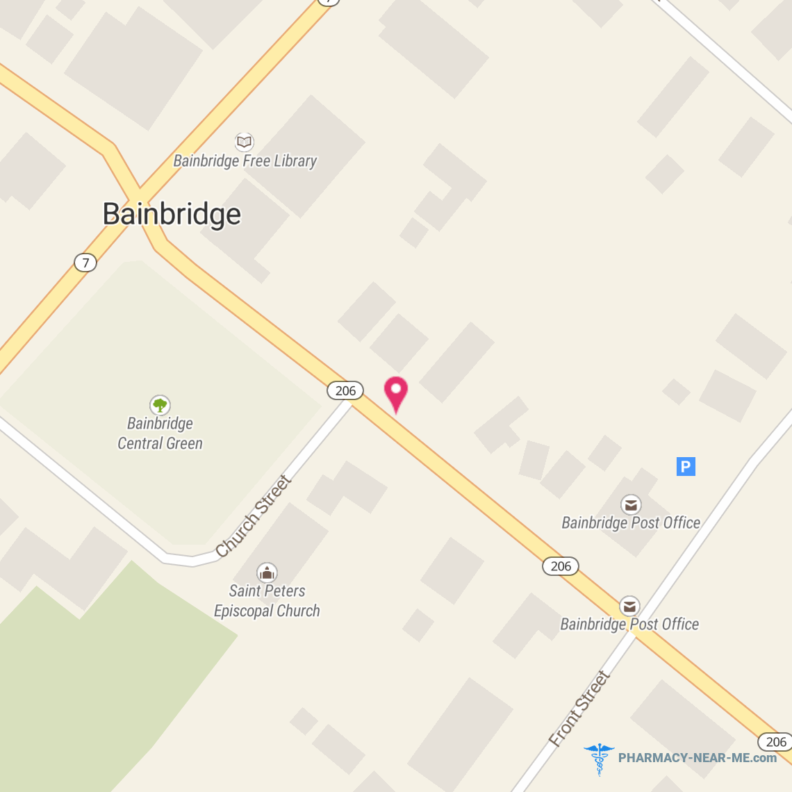 BAINBRIDGE PHARMACY INC - Pharmacy Hours, Phone, Reviews & Information: 19 North Main Street, Bainbridge, New York 13733, United States