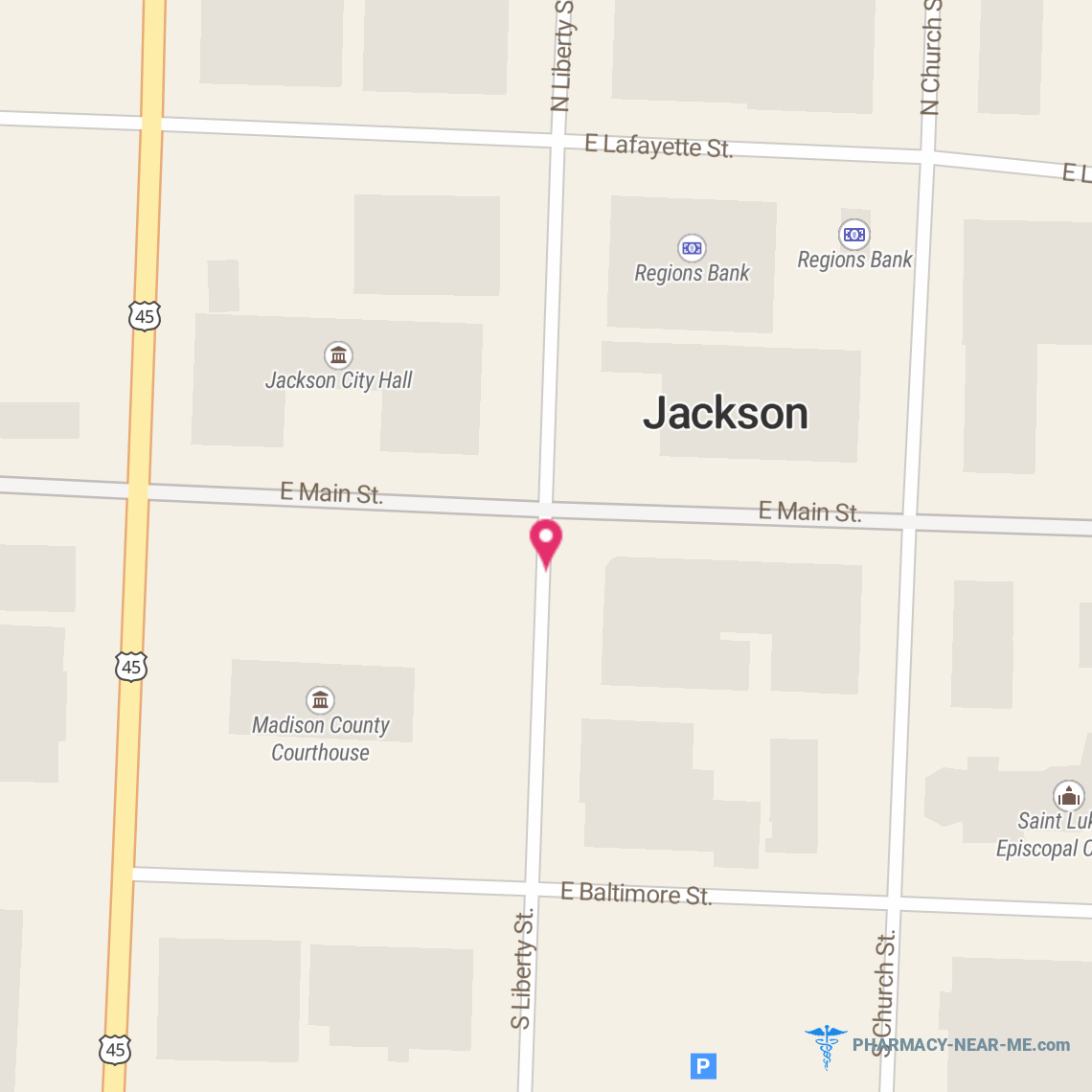 BAKER DRUG STORE - Pharmacy Hours, Phone, Reviews & Information: 200 W Main St, Jackson, Tennessee 38301, United States