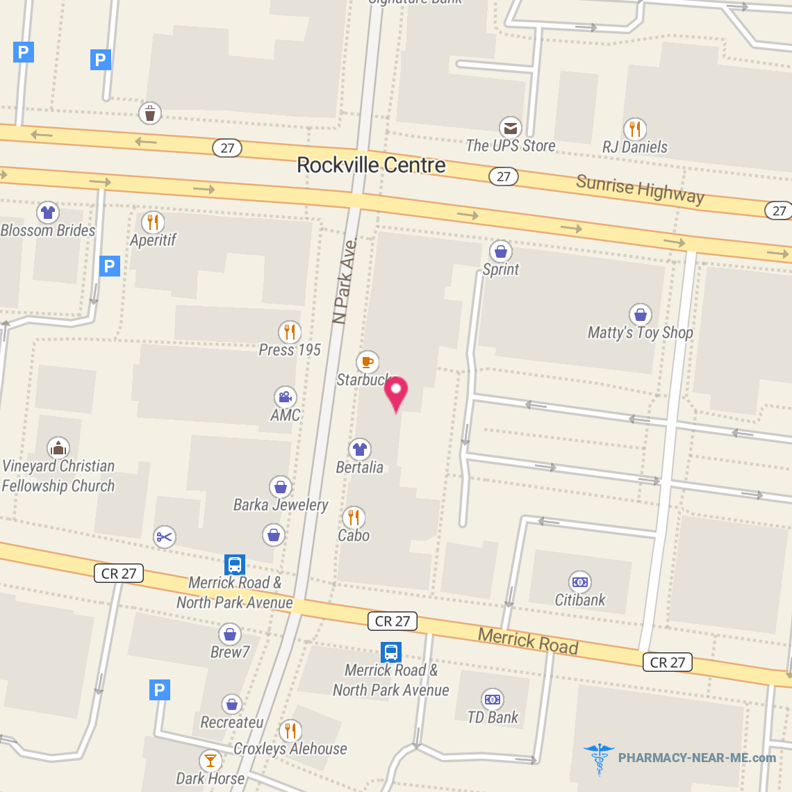 ROCKVILLE RX INC - Pharmacy Hours, Phone, Reviews & Information: 17 North Park Avenue, Rockville Centre, New York 11570, United States