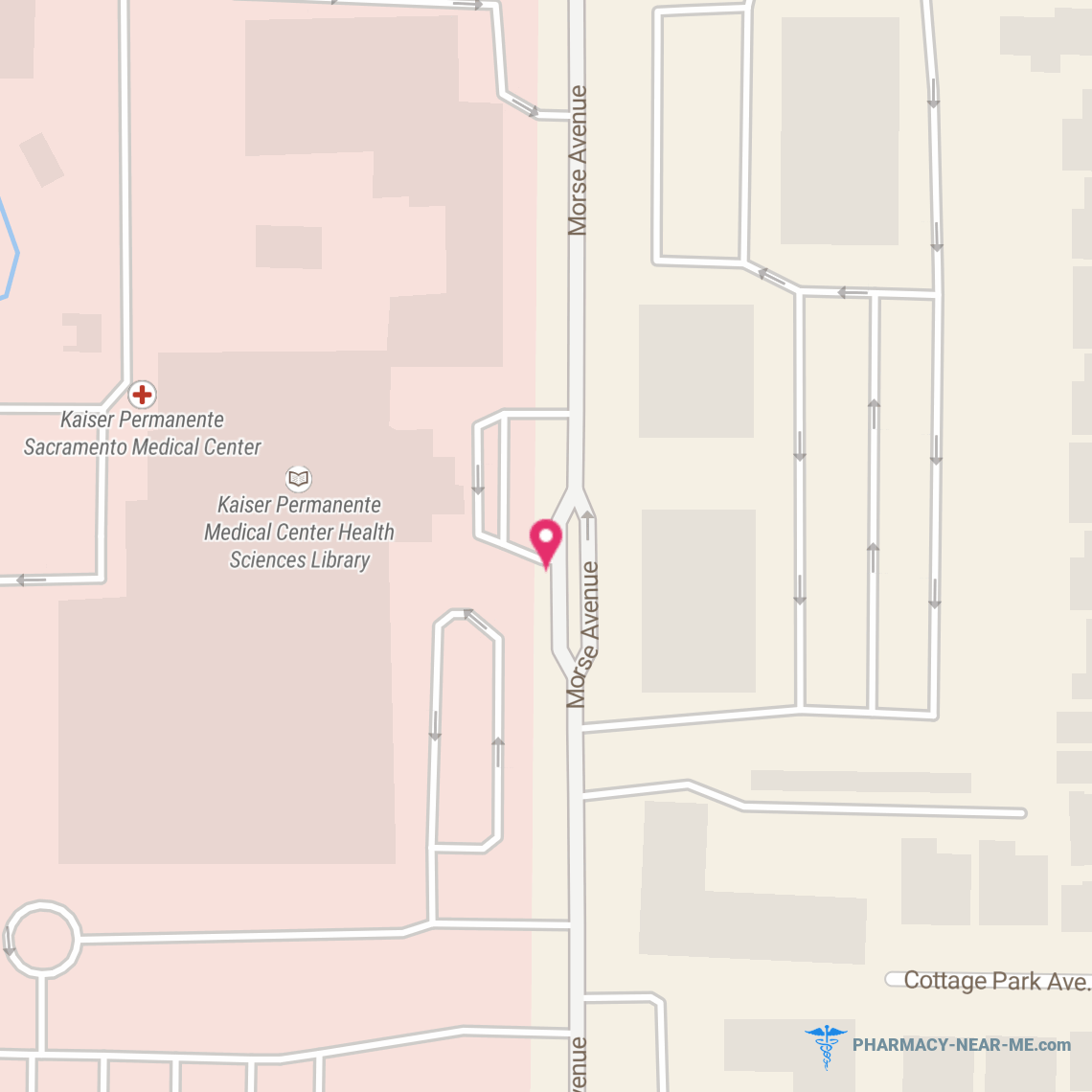 KAISER FDN HSP INP GROUND FLR PHY 61A 618 - Pharmacy Hours, Phone, Reviews & Information: 2025 Morse Avenue, Sacramento, California 95825, United States