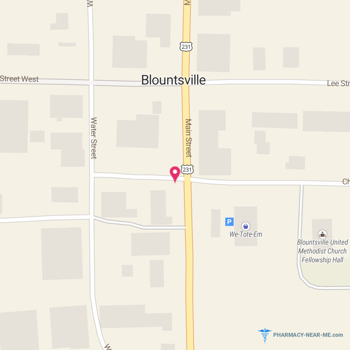 BLOUNTSVILLE PHARMACY - Pharmacy Hours, Phone, Reviews & Information: 69005 Main Street, Blountsville, Alabama 35031, United States