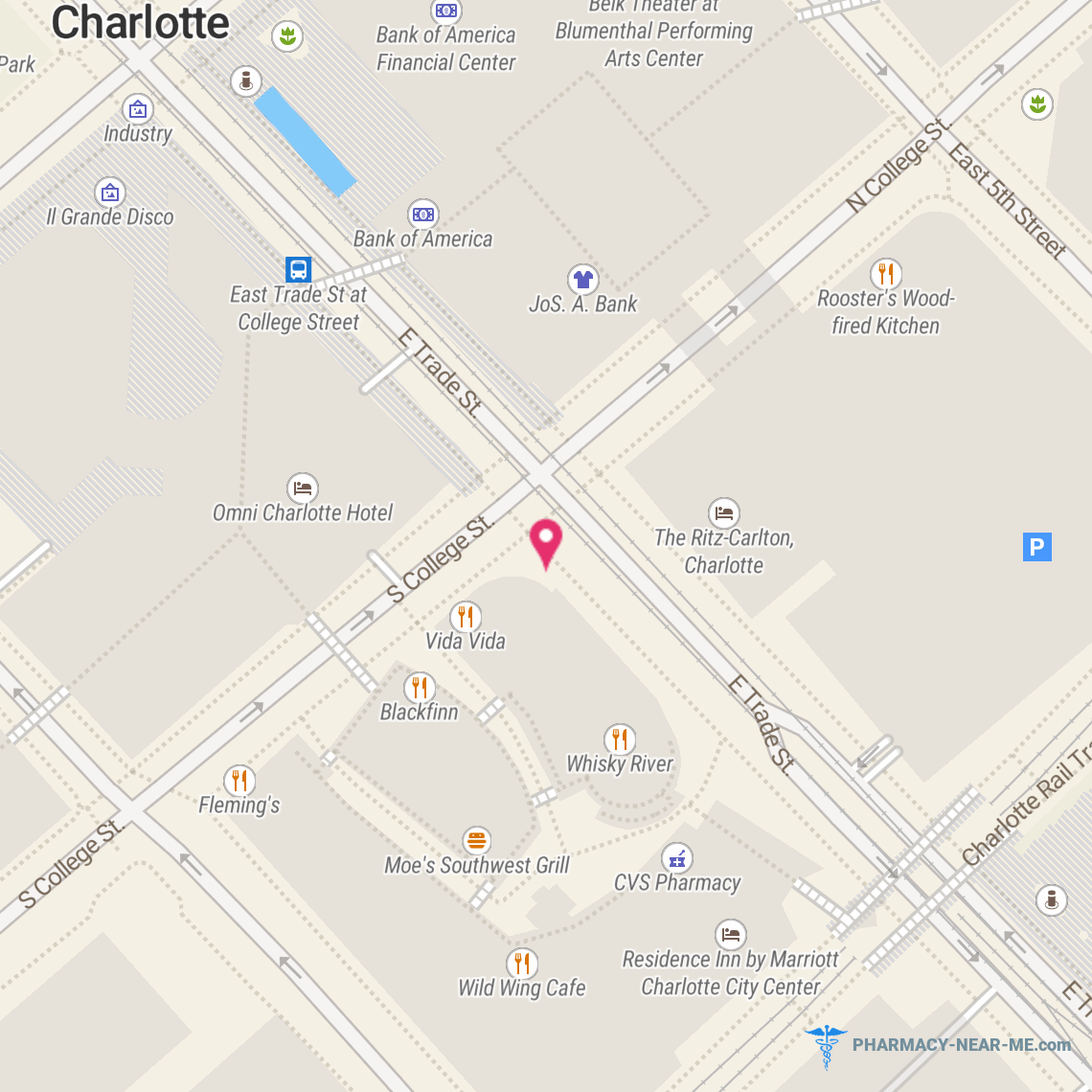 CVS PHARMACY #04022 - Pharmacy Hours, Phone, Reviews & Information: 210 East Trade Street, Charlotte, North Carolina 28202, United States