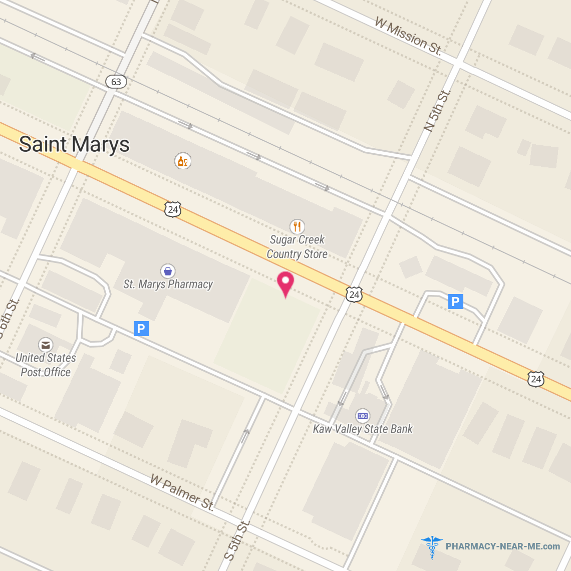 ST MARYS PHARMACY - Pharmacy Hours, Phone, Reviews & Information: 520 West Bertrand Avenue, Saint Marys, Kansas 66536, United States