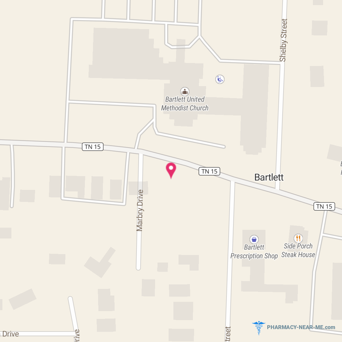 BARTLETT PRESCRIPTION SHOP - Pharmacy Hours, Phone, Reviews & Information: 5675 Stage Road, Bartlett, Tennessee 38134, United States