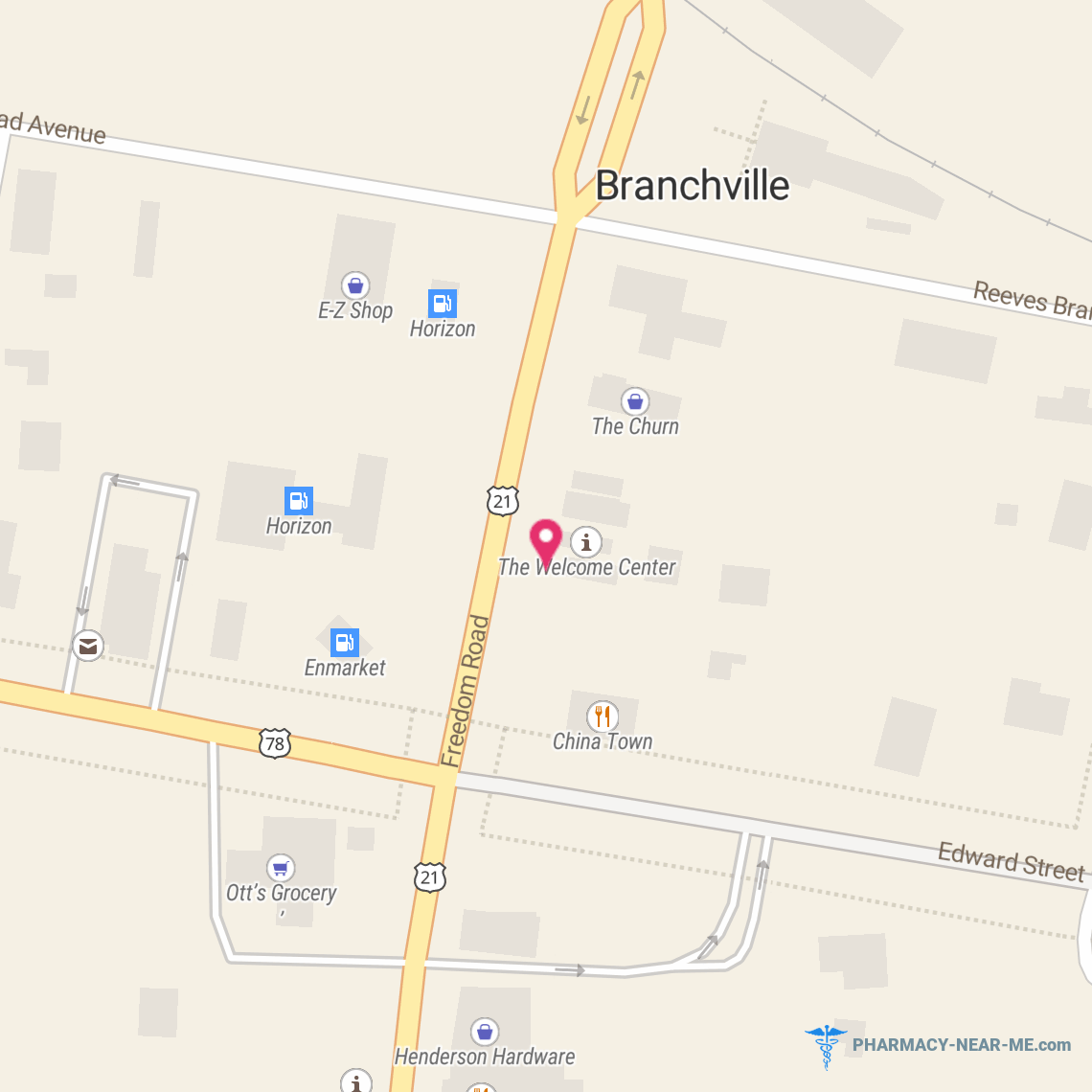 BRANCHVILLE PHARMACY - Pharmacy Hours, Phone, Reviews & Information: 7615 Freedom Road, Branchville, South Carolina 29432, United States