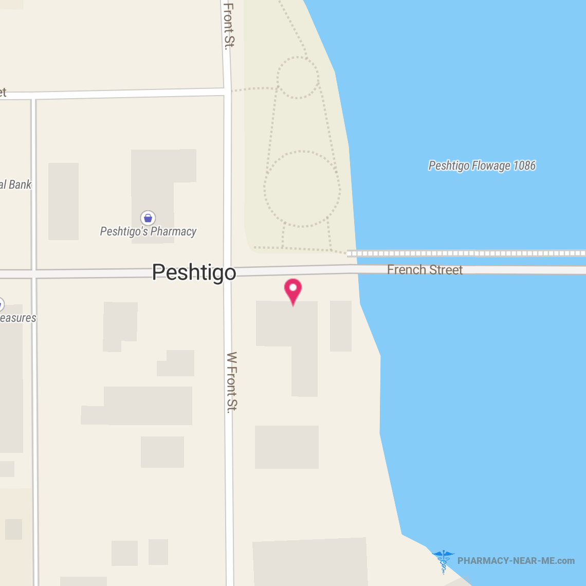 PESHTIGO HEALTH CARE SERVICES PHARMACY - Pharmacy Hours, Phone, Reviews & Information: 121 French Street, Peshtigo, Wisconsin 54157, United States