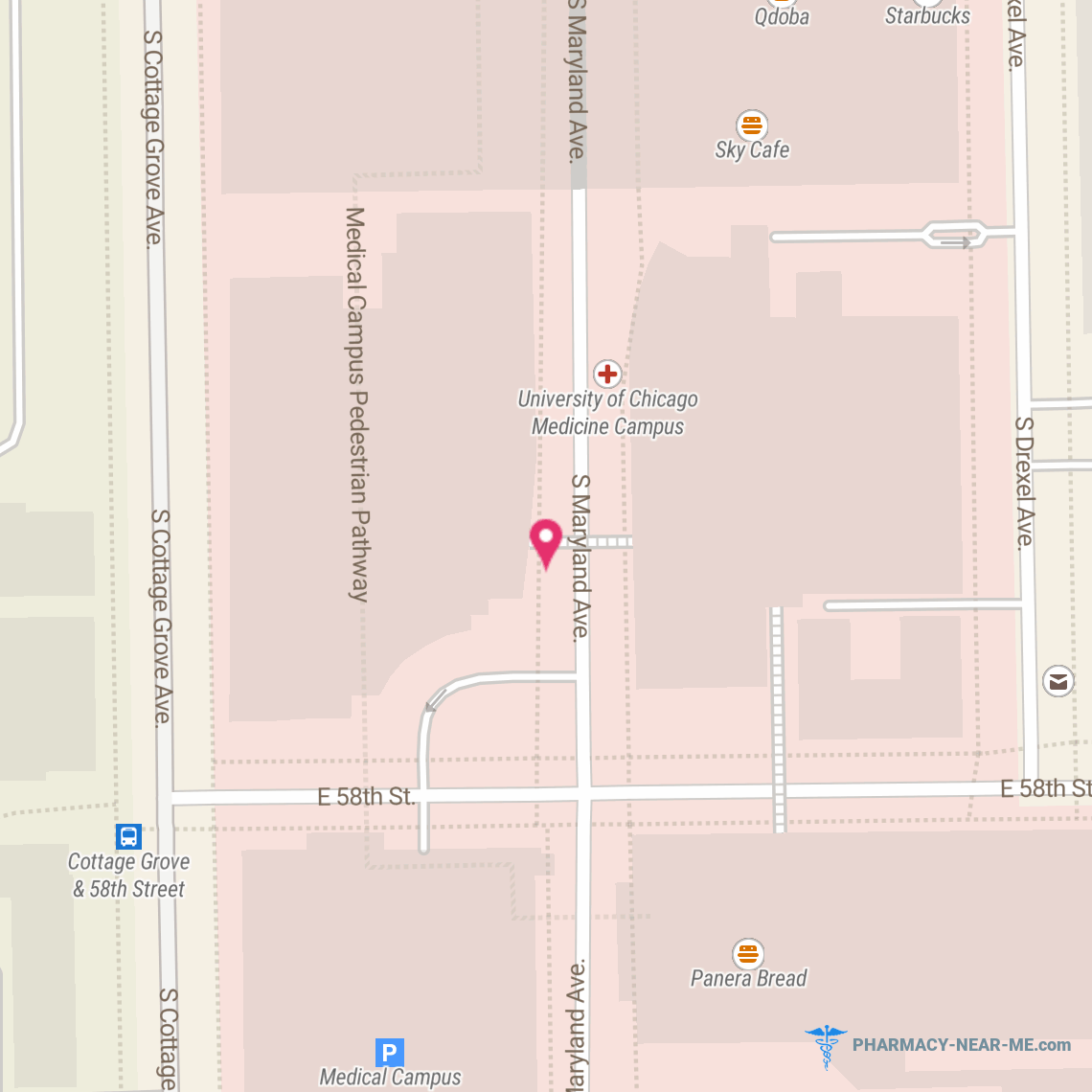 THE UNIVERSITY OF CHICAGO MEDICAL CENTER - Pharmacy Hours, Phone, Reviews & Information: 5758 South Maryland Avenue, Chicago, Illinois 60637, United States