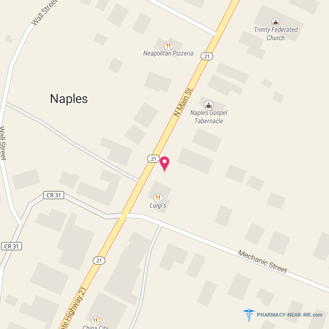 NAPLES PHARMACY, INC. - Pharmacy Hours, Phone, Reviews & Information: 105 S Main St, Naples, New York 14512, United States