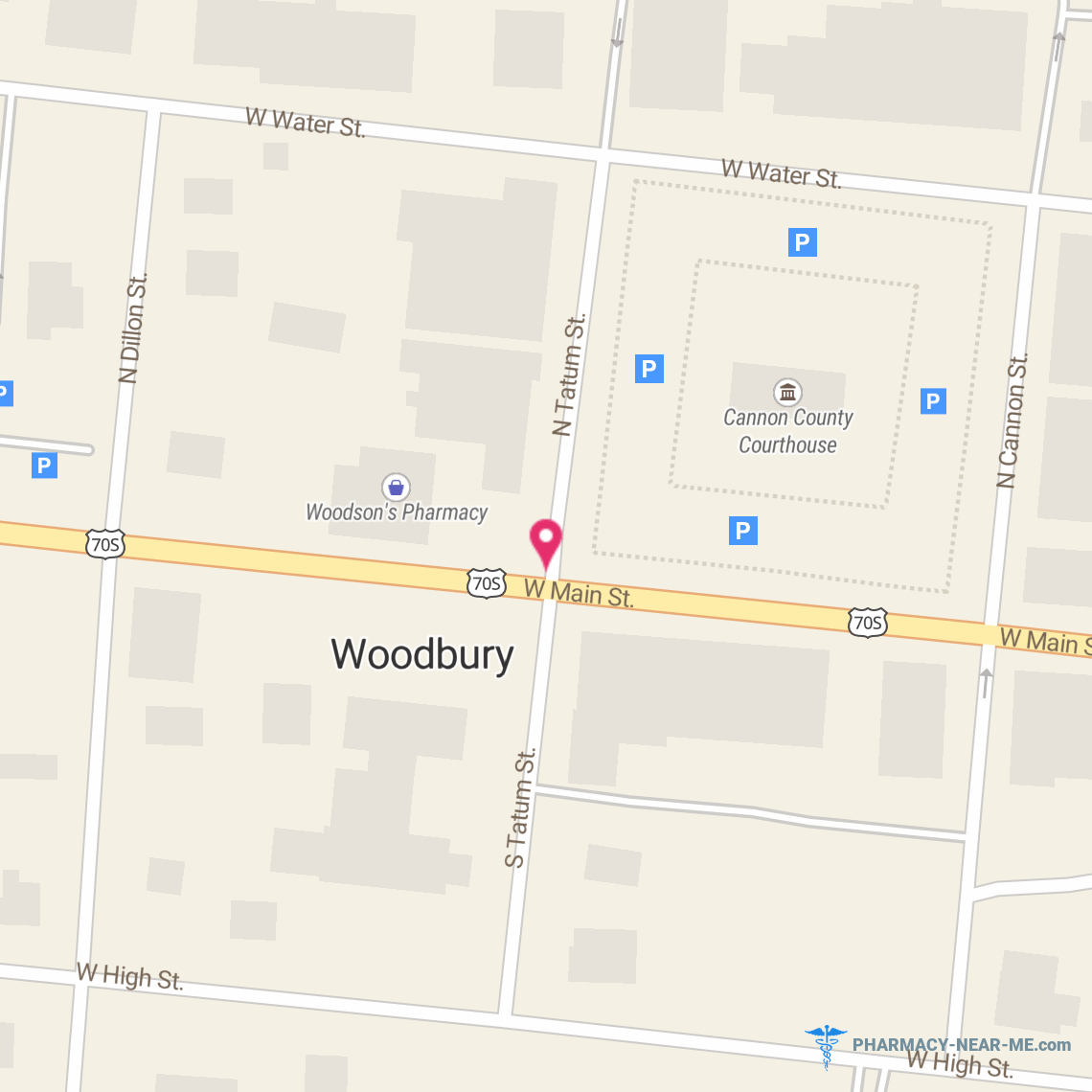 WOODSON'S PHARMACY, INC. - Pharmacy Hours, Phone, Reviews & Information: 304 West Main Street, Woodbury, Tennessee 37190, United States