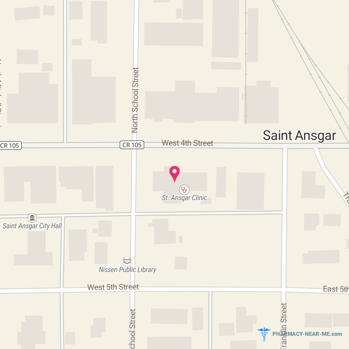 ST. ANSGAR PHARMACY - Pharmacy Hours, Phone, Reviews & Information: 140 West 4th Street, Saint Ansgar, Iowa 50472, United States