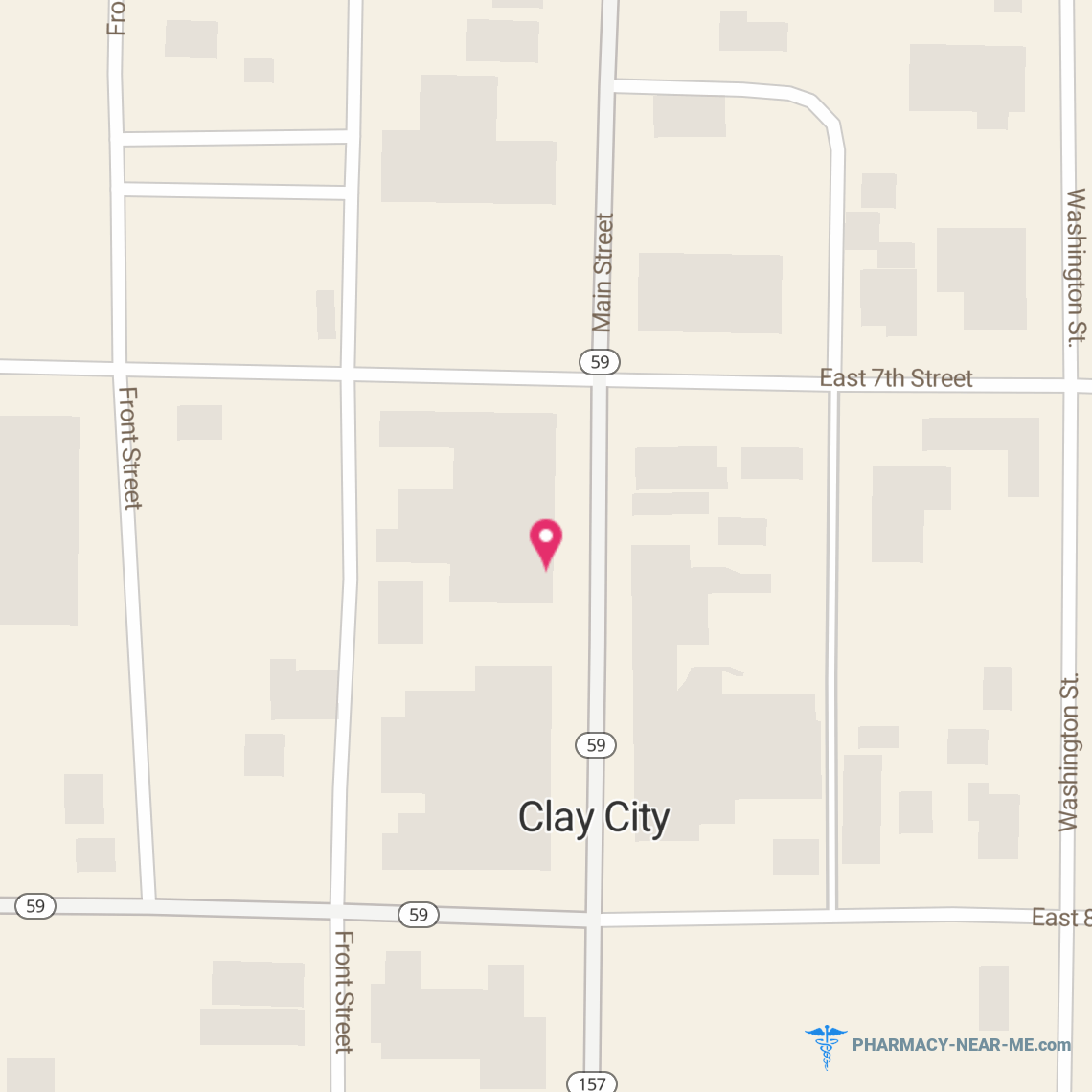 CLAY CITY PHARMACY, INC. - Pharmacy Hours, Phone, Reviews & Information: 730 Main Street, Clay City, Indiana 47841, United States