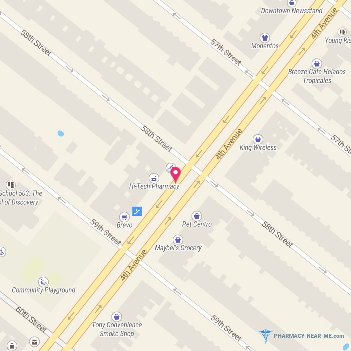 59 STREET RX INC - Pharmacy Hours, Phone, Reviews & Information: 5816 4th Avenue, Brooklyn, New York 11220, United States
