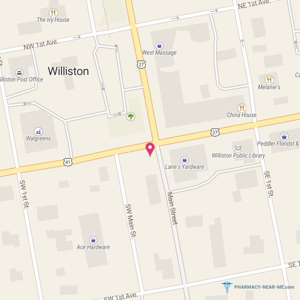 WALGREENS #11306 - Pharmacy Hours, Phone, Reviews & Information: 8 Northwest Main Street, Williston, Florida 32696, United States