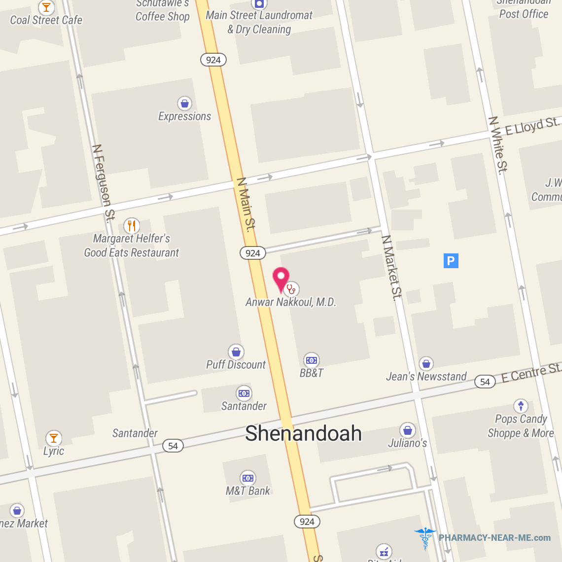SHENANDOAH PHARMACY - Pharmacy Hours, Phone, Reviews & Information: 33 N Main St, Shenandoah, Pennsylvania 17976, United States