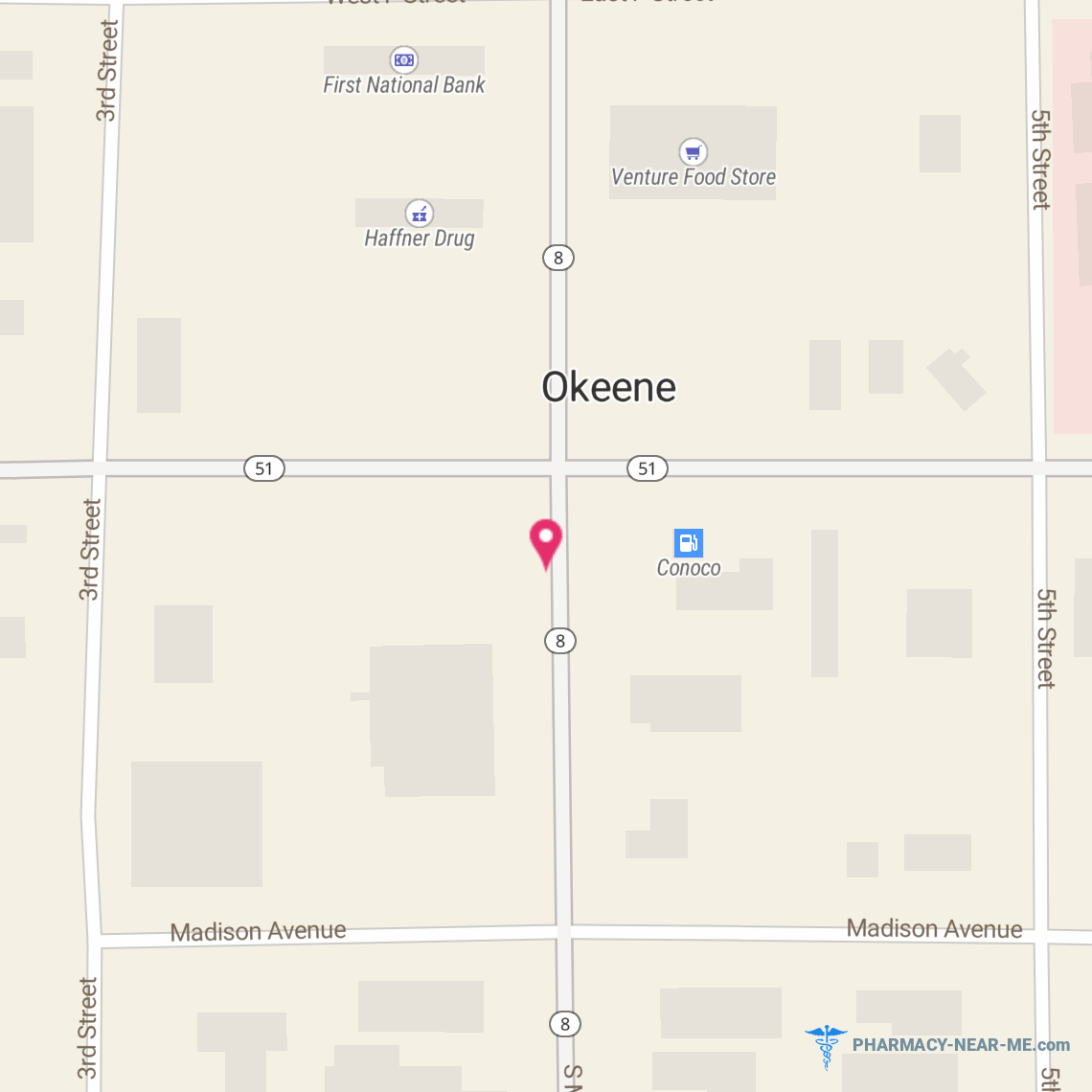 SWANNS PHARMACY - Pharmacy Hours, Phone, Reviews & Information: 116 North Main Street, Okeene, Oklahoma 73763, United States