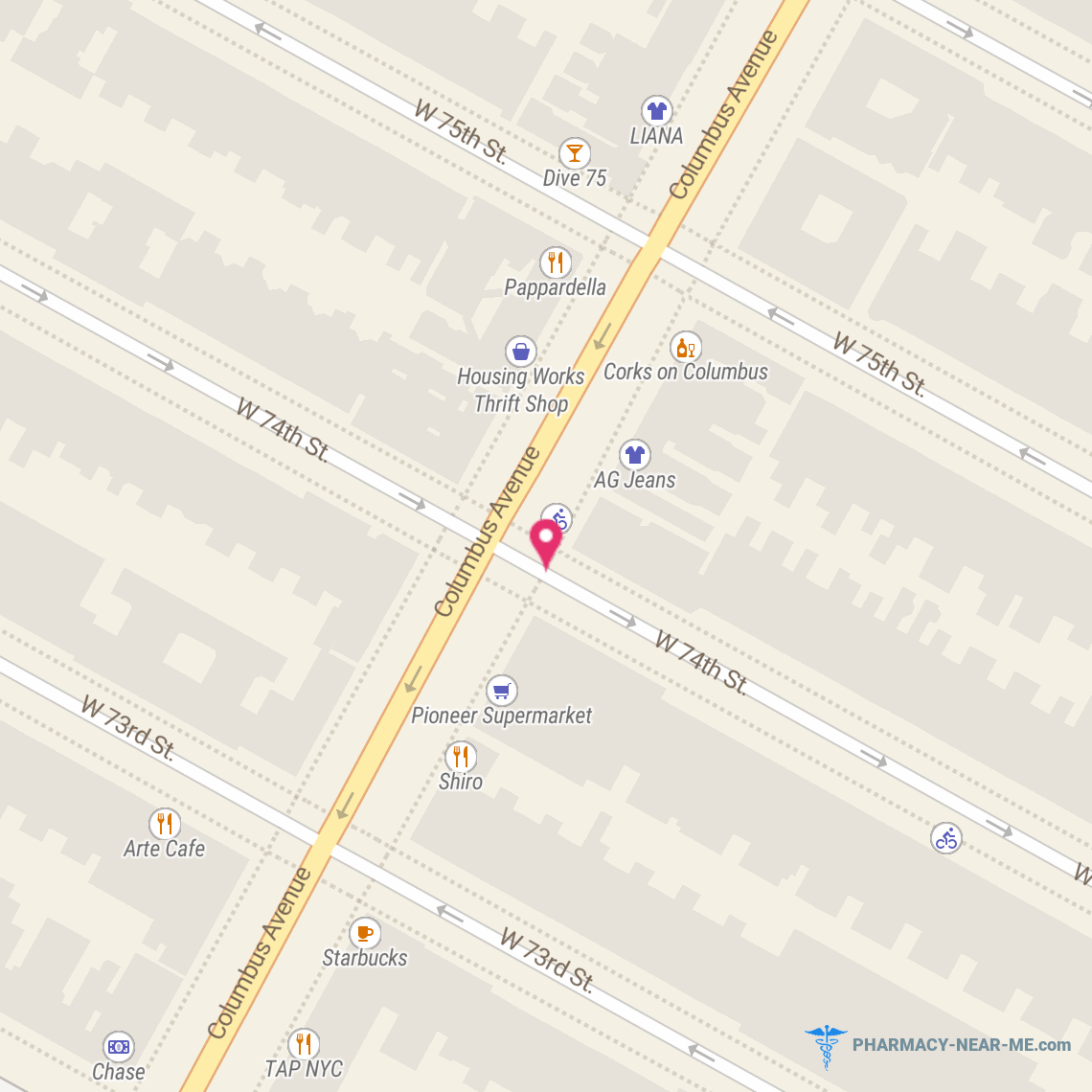 THERAPIE NY - Pharmacy Hours, Phone, Reviews & Information: 309 Columbus Avenue, New York, New York 10023, United States