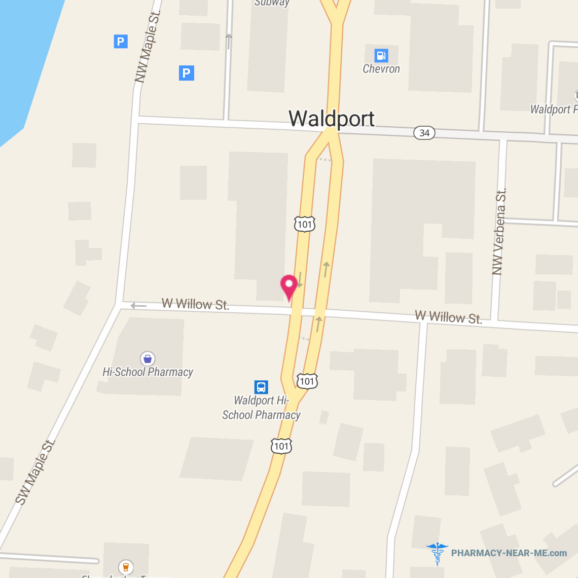 WALDPORT DRUG AND GIFT #1187 - Pharmacy Hours, Phone, Reviews & Information: 110 Southwest Highway 101, Waldport, Oregon 97394, United States